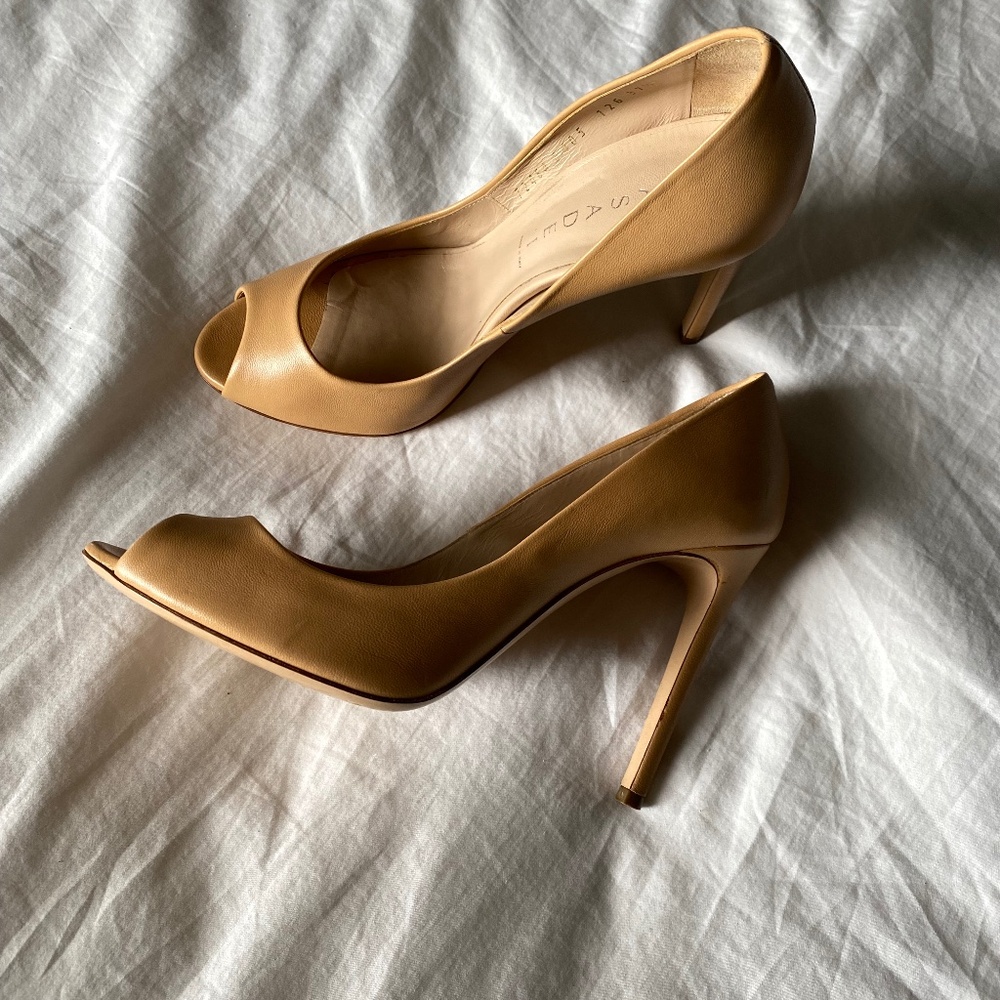 Casadei Peep Toe Pumps 7.5